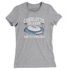 Charlotte Coliseum Women's T-Shirt-Heather Grey-Allegiant Goods Co. Vintage Sports Apparel