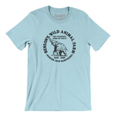 Benson’s Wild Animal Farm Men/Unisex T-Shirt-Heather Ice Blue-Allegiant Goods Co. Vintage Sports Apparel