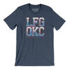 Lfg Okc Men/Unisex T-Shirt-Heather Navy-Allegiant Goods Co. Vintage Sports Apparel