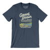 Great Basin National Park Men/Unisex T-Shirt-Heather Navy-Allegiant Goods Co. Vintage Sports Apparel