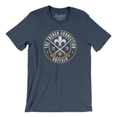 The French Connection Men/Unisex T-Shirt-Heather Navy-Allegiant Goods Co. Vintage Sports Apparel