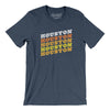 Houston Vintage Repeat Men/Unisex T-Shirt-Heather Navy-Allegiant Goods Co. Vintage Sports Apparel