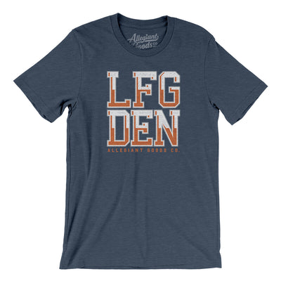 Lfg Den Men/Unisex T-Shirt-Heather Navy-Allegiant Goods Co. Vintage Sports Apparel