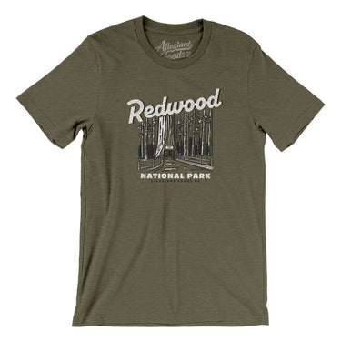 Redwood National Park Men/Unisex T-Shirt-Heather Olive-Allegiant Goods Co. Vintage Sports Apparel