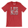Lfg Njd Men/Unisex T-Shirt-Heather Red-Allegiant Goods Co. Vintage Sports Apparel