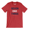 Houston 713 Men/Unisex T-Shirt-Heather Red-Allegiant Goods Co. Vintage Sports Apparel