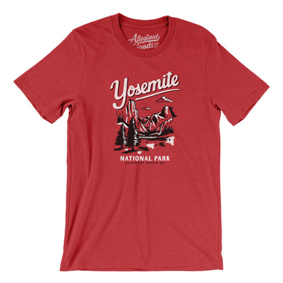Yosemite National Park Men/Unisex T-Shirt-Heather Red-Allegiant Goods Co. Vintage Sports Apparel