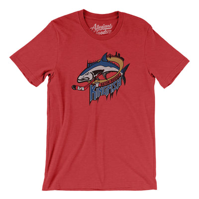 Baton Rouge Kingfish Men/Unisex T-Shirt-Heather Red-Allegiant Goods Co. Vintage Sports Apparel