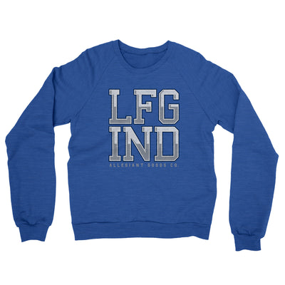 Lfg Ind Midweight French Terry Crewneck Sweatshirt-Heather Royal-Allegiant Goods Co. Vintage Sports Apparel