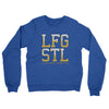 Lfg Stl Midweight French Terry Crewneck Sweatshirt-Heather Royal-Allegiant Goods Co. Vintage Sports Apparel
