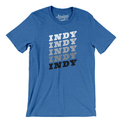 Indy Vintage Repeat Men/Unisex T-Shirt-Heather True Royal-Allegiant Goods Co. Vintage Sports Apparel