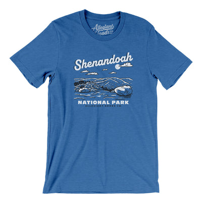 Shenandoah National Park Men/Unisex T-Shirt-Heather True Royal-Allegiant Goods Co. Vintage Sports Apparel