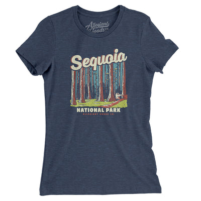 Sequoia National Park Women's T-Shirt-Indigo-Allegiant Goods Co. Vintage Sports Apparel