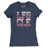 Lfg Cle Women's T-Shirt-Indigo-Allegiant Goods Co. Vintage Sports Apparel
