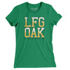 Lfg Oak Women's T-Shirt-Kelly Green-Allegiant Goods Co. Vintage Sports Apparel