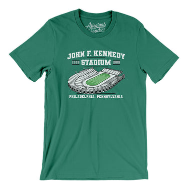 John F. Kennedy Stadium Men/Unisex T-Shirt-Kelly-Allegiant Goods Co. Vintage Sports Apparel