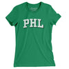 Phl Varsity Women's T-Shirt-Kelly-Allegiant Goods Co. Vintage Sports Apparel