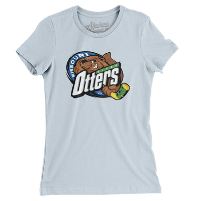 Missouri River Otters Women's T-Shirt-Light Blue-Allegiant Goods Co. Vintage Sports Apparel