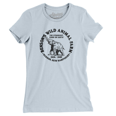 Benson’s Wild Animal Farm Women's T-Shirt-Light Blue-Allegiant Goods Co. Vintage Sports Apparel