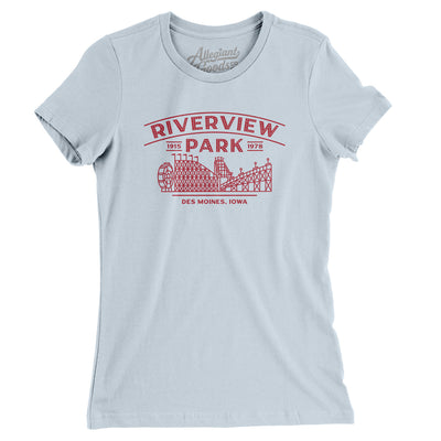 Riverview Park Women's T-Shirt-Light Blue-Allegiant Goods Co. Vintage Sports Apparel