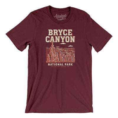 Bryce Canyon National Park Men/Unisex T-Shirt-Maroon-Allegiant Goods Co. Vintage Sports Apparel
