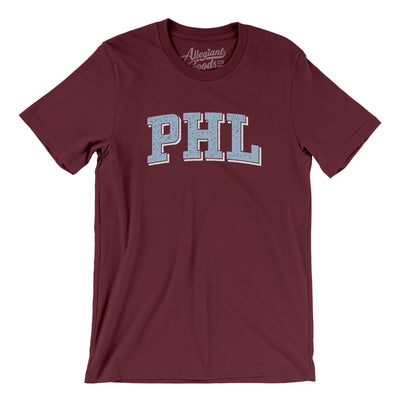 Phl Varsity Men/Unisex T-Shirt-Maroon-Allegiant Goods Co. Vintage Sports Apparel