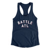 Battle Atl Women's Racerback Tank-Midnight Navy-Allegiant Goods Co. Vintage Sports Apparel