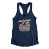 Hot Springs National Park Women's Racerback Tank-Midnight Navy-Allegiant Goods Co. Vintage Sports Apparel
