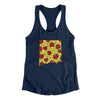 New Mexico Pizza State Women's Racerback Tank-Midnight Navy-Allegiant Goods Co. Vintage Sports Apparel