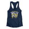 I’m Just Here For The Sausage Race Women's Racerback Tank-Midnight Navy-Allegiant Goods Co. Vintage Sports Apparel