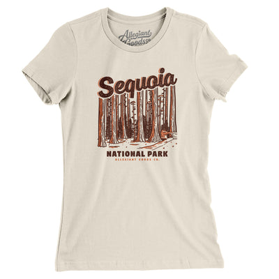 Sequoia National Park Women's T-Shirt-Natural-Allegiant Goods Co. Vintage Sports Apparel