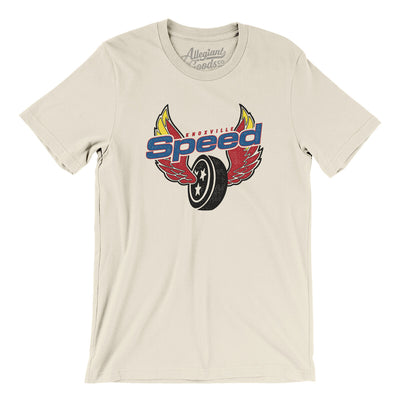 Knoxville Speed Men/Unisex T-Shirt-Natural-Allegiant Goods Co. Vintage Sports Apparel