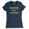 Houston Baseball By A Thousand Women's T-Shirt-Navy-Allegiant Goods Co. Vintage Sports Apparel
