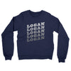 Logan Vintage Repeat Midweight French Terry Crewneck Sweatshirt-Navy-Allegiant Goods Co. Vintage Sports Apparel