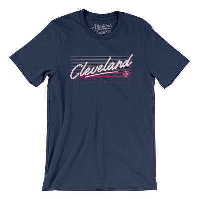 Cleveland Retro Men/Unisex T-Shirt-Navy-Allegiant Goods Co. Vintage Sports Apparel