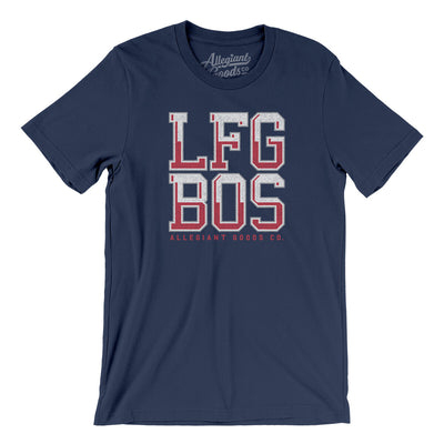 Lfg Bos Men/Unisex T-Shirt-Navy-Allegiant Goods Co. Vintage Sports Apparel