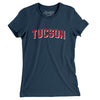 Tucson Varsity Women's T-Shirt-Navy-Allegiant Goods Co. Vintage Sports Apparel