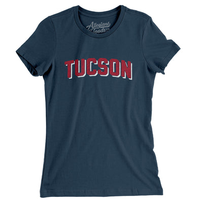 Tucson Varsity Women's T-Shirt-Navy-Allegiant Goods Co. Vintage Sports Apparel