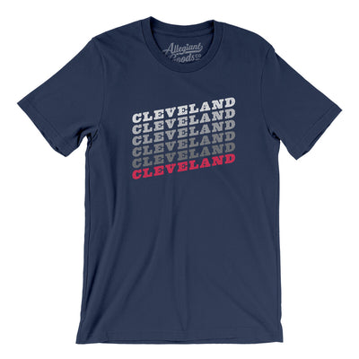 Cleveland Vintage Repeat Men/Unisex T-Shirt-Navy-Allegiant Goods Co. Vintage Sports Apparel