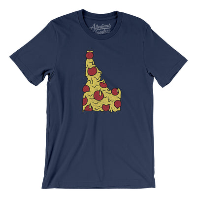 Idaho Pizza State Men/Unisex T-Shirt-Navy-Allegiant Goods Co. Vintage Sports Apparel