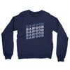 Bangor Vintage Repeat Midweight French Terry Crewneck Sweatshirt-Navy-Allegiant Goods Co. Vintage Sports Apparel