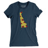 Delaware Pizza State Women's T-Shirt-Navy-Allegiant Goods Co. Vintage Sports Apparel