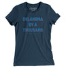 Oklahoma By A Thousand Women's T-Shirt-Navy-Allegiant Goods Co. Vintage Sports Apparel