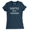 Seattle Baseball By A Thousand Women's T-Shirt-Navy-Allegiant Goods Co. Vintage Sports Apparel