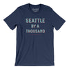 Seattle Hockey By A Thousand Men/Unisex T-Shirt-Navy-Allegiant Goods Co. Vintage Sports Apparel