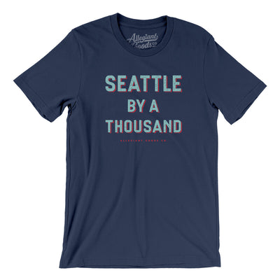 Seattle Hockey By A Thousand Men/Unisex T-Shirt-Navy-Allegiant Goods Co. Vintage Sports Apparel