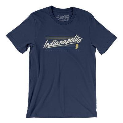 Indianapolis Retro Men/Unisex T-Shirt-Navy-Allegiant Goods Co. Vintage Sports Apparel