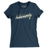 Indianapolis Retro Women's T-Shirt-Navy-Allegiant Goods Co. Vintage Sports Apparel