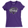Roanoke Valley Vipers Women's T-Shirt-Purple Rush-Allegiant Goods Co. Vintage Sports Apparel