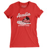 Acadia National Park Women's T-Shirt-Red-Allegiant Goods Co. Vintage Sports Apparel